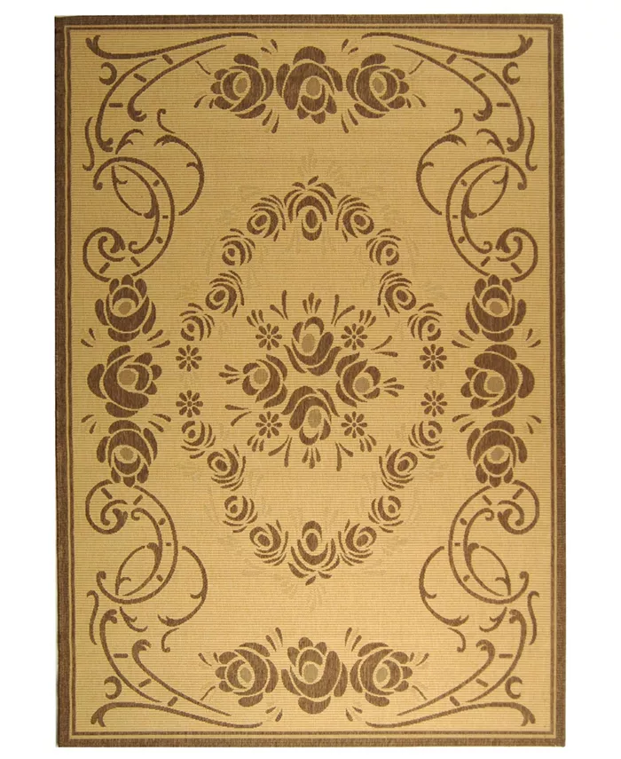 Safavieh Courtyard Natural and Brown 2' x 3'7