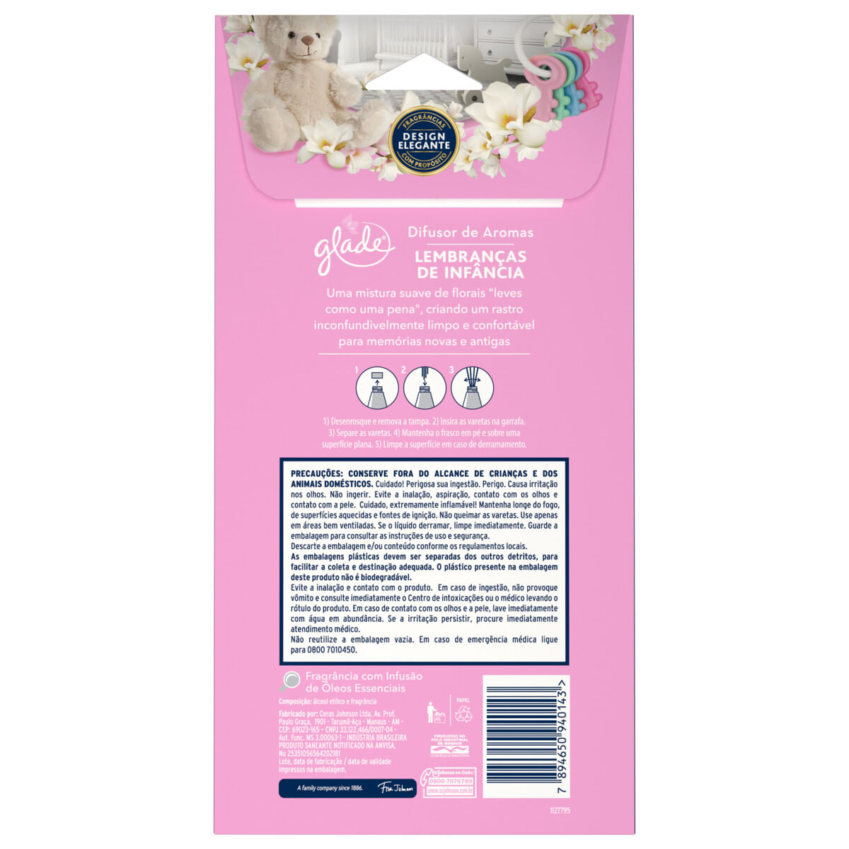 Desodorizador Glade Difusor Lembrancas de Infancia 100ml