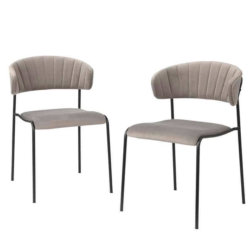 angelo:HOME Dining Chair - Kalmar - set of 2 (grey)