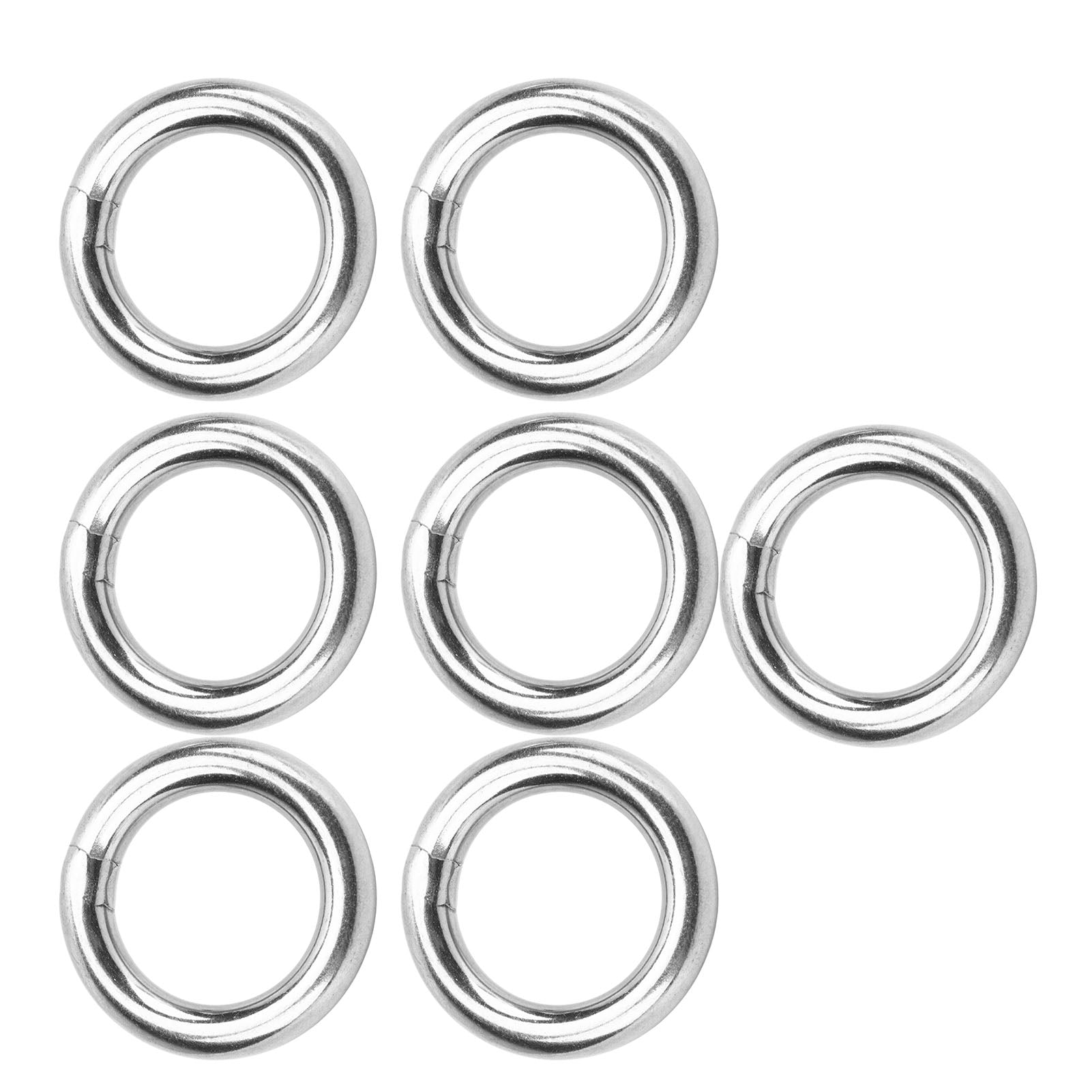 O ， Waterproof Strong Load Bearing 304 Stainless Steel Metal O  7 Pcs  For Fitness Hoops 8x30mm，8x35mm，8x40mm，8x80mm