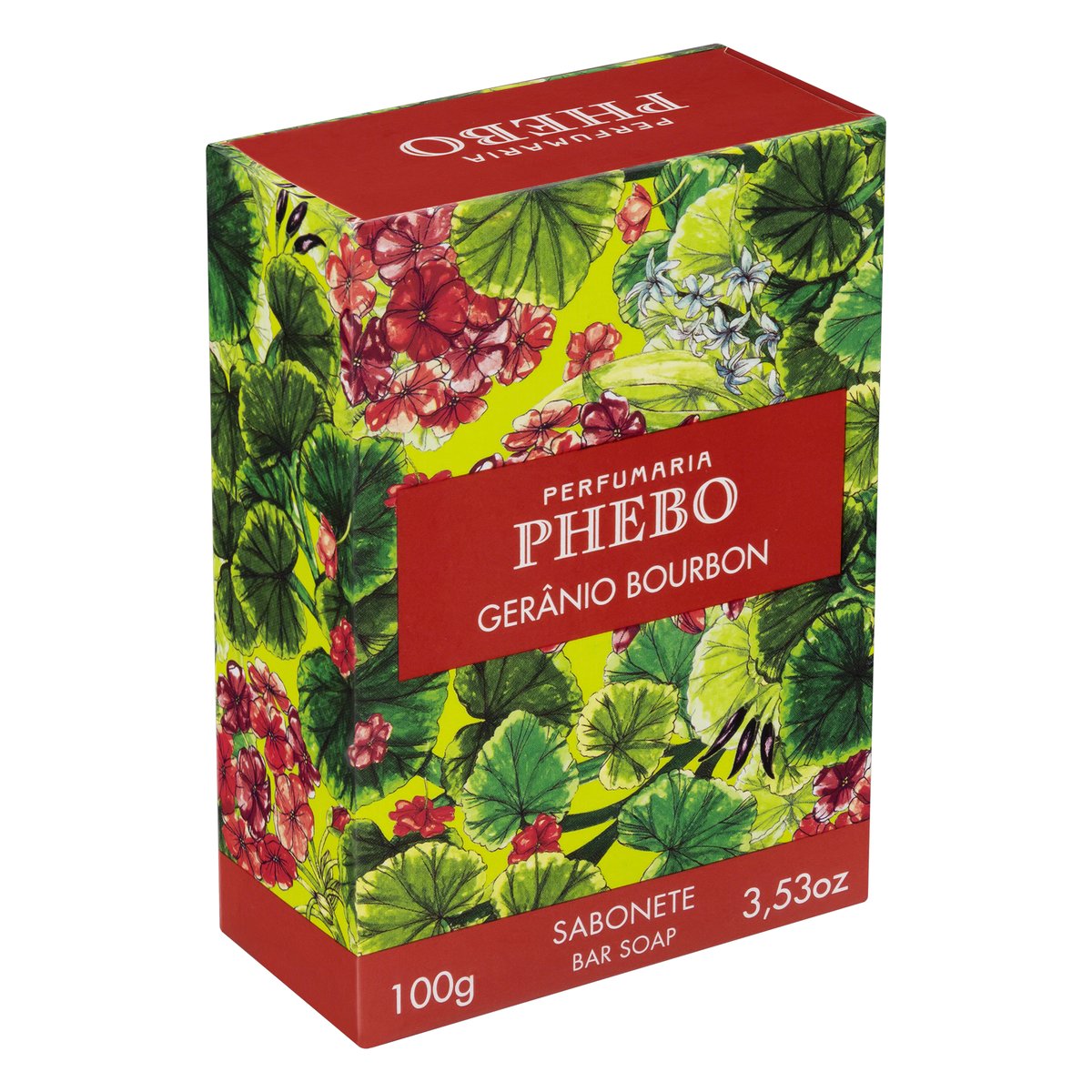Sabonete em Barra Geranio Bourbon Caixa Phebo 100 g