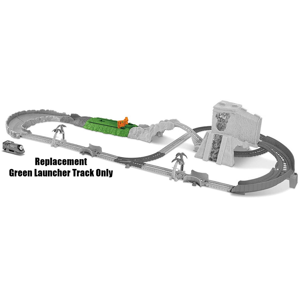 Replacement Parts for Thomas and Friends Train Set - FJK50 ~ Trackmaster Turbo Jungle Set ~ Replacement Green Launcher Track