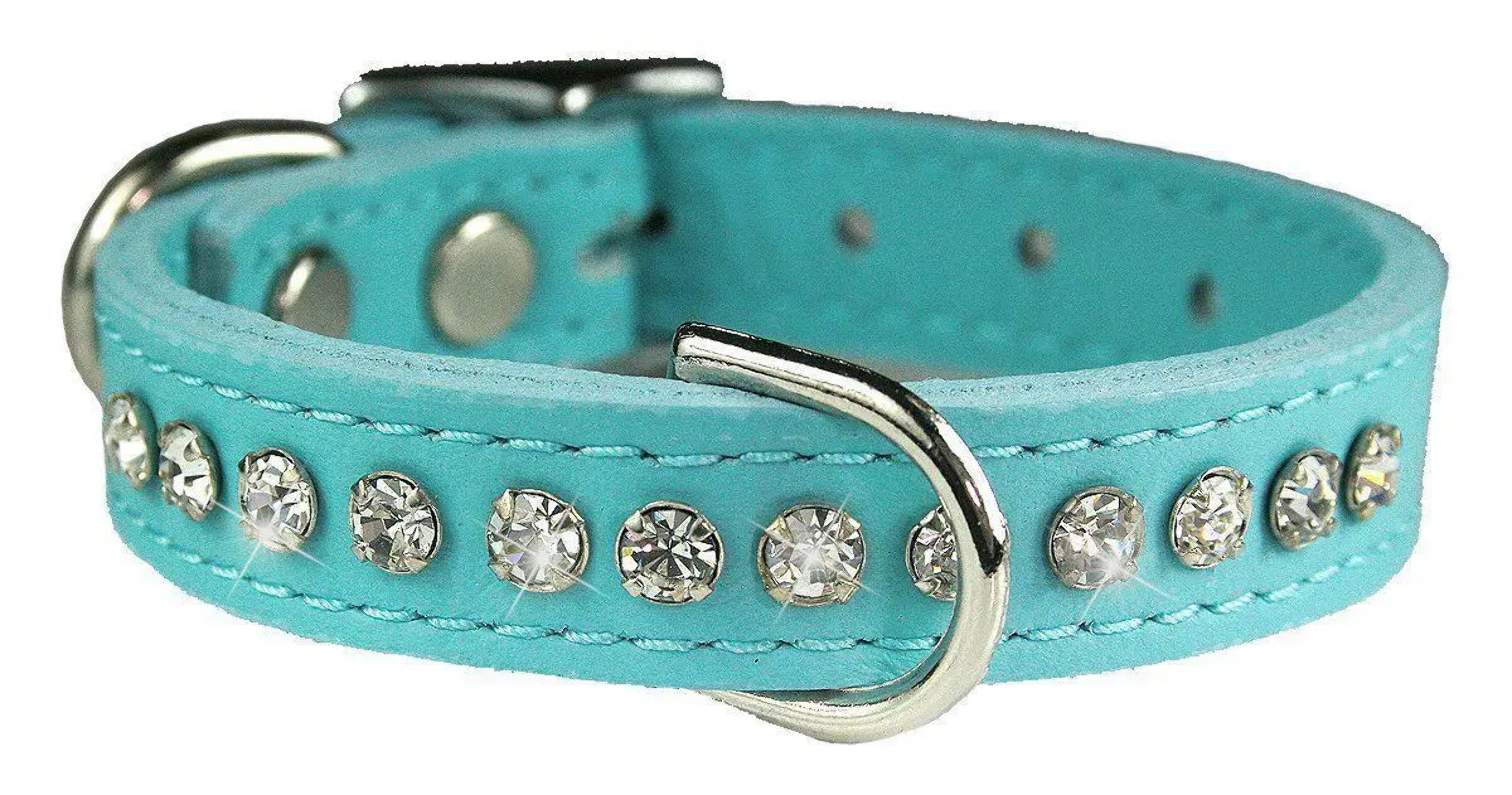 OmniPet Signature Leather Crystal Dog Collar Made in USA