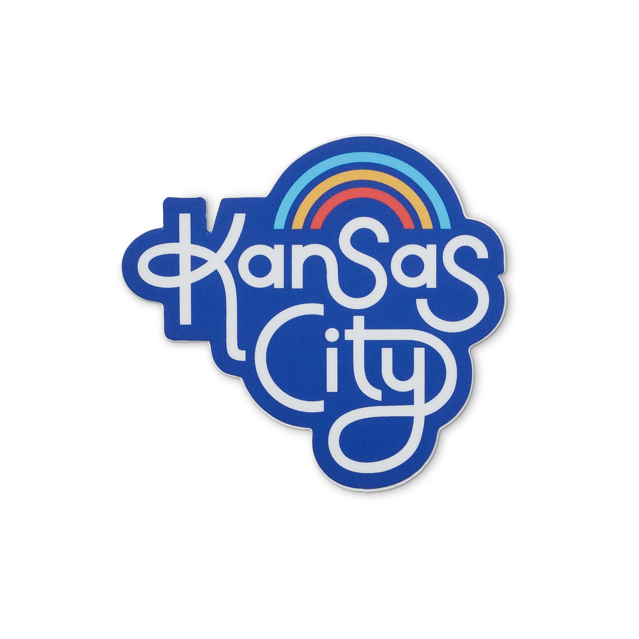 Retro Kansas City Sticker - Navy