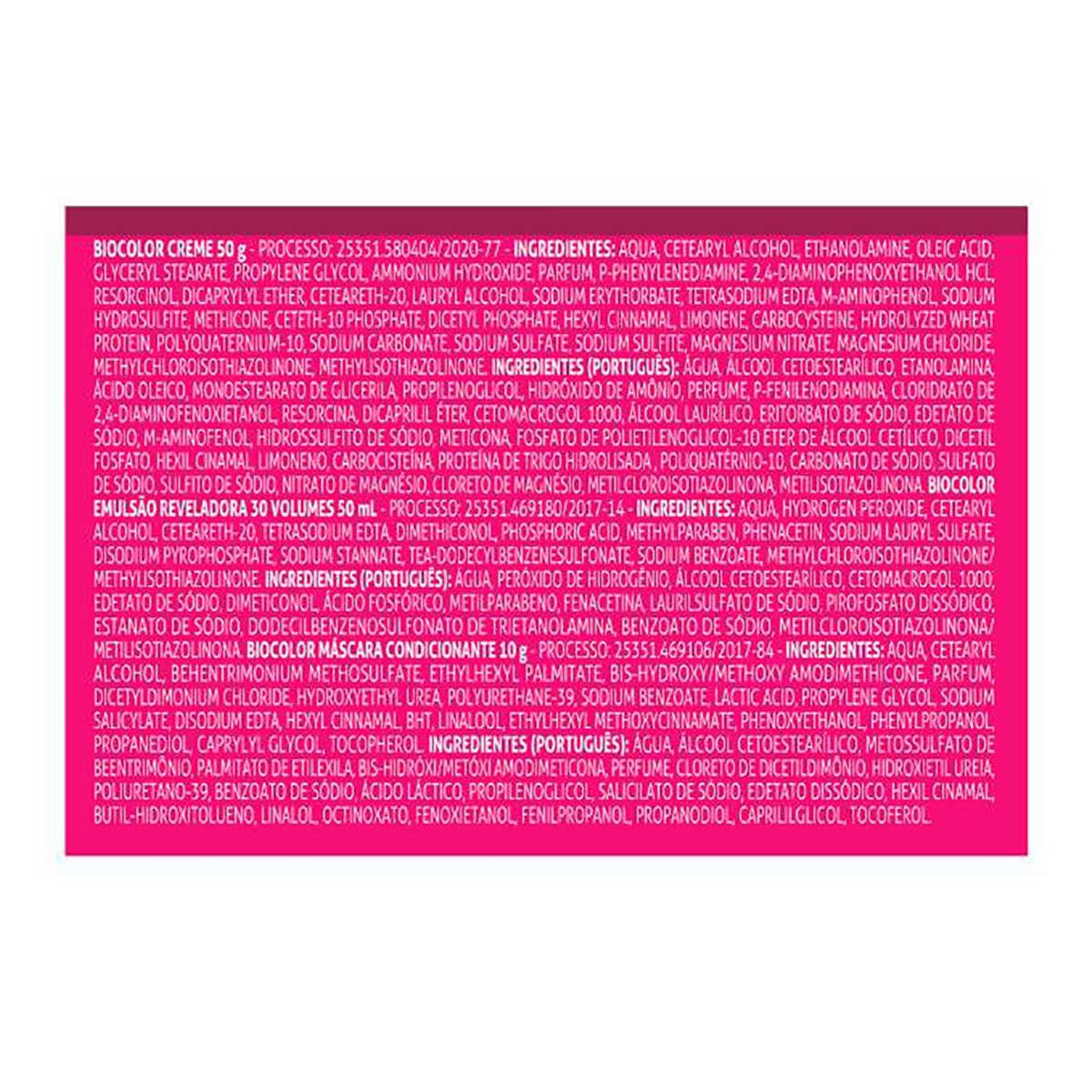 Tinta de Cabelo Biocolor Mini Kit Preto Azulado Incrivel 2.0