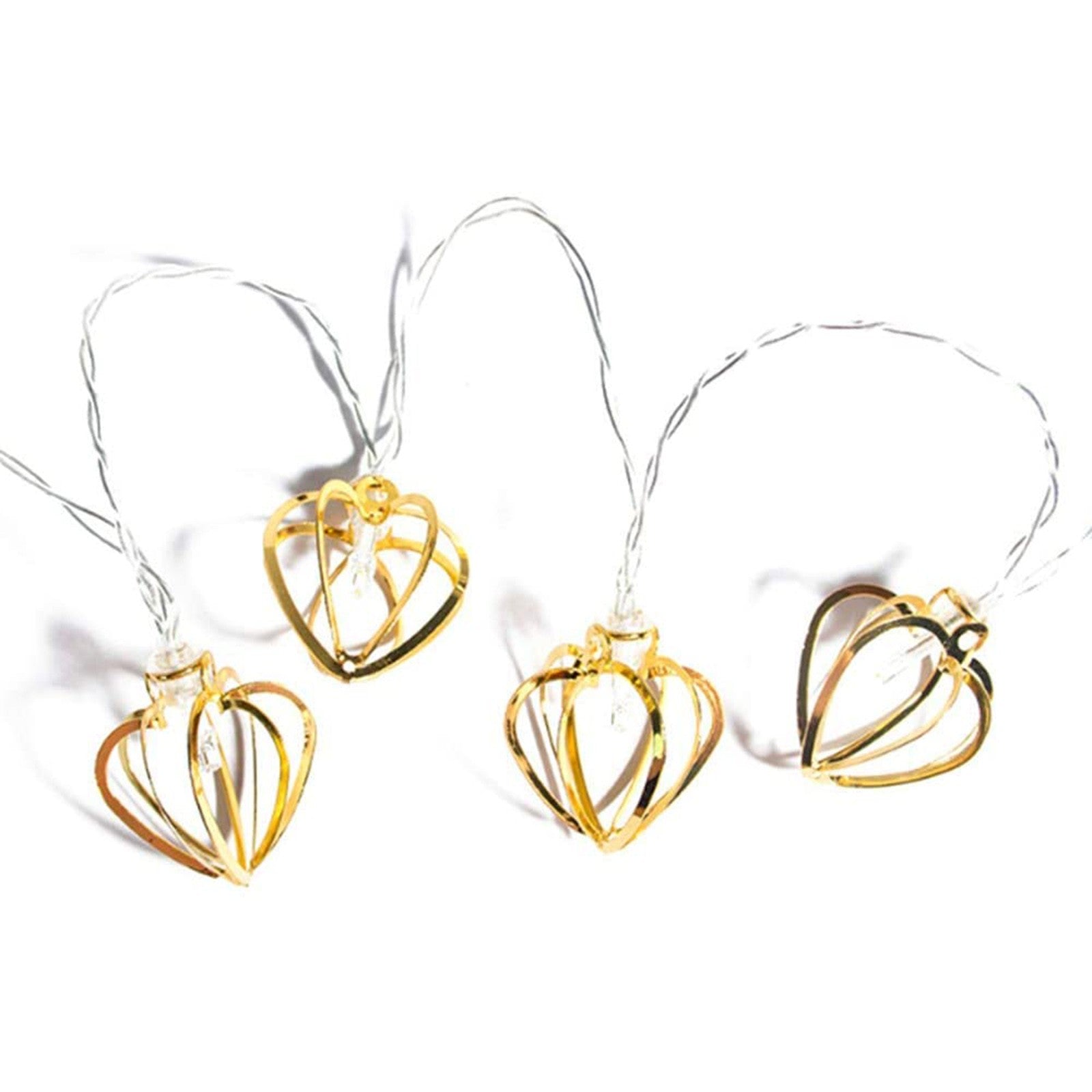 Metal Lights Geometric Lights 300cm 20 LEDs Diamond Lights Geometric Rose Gold Led lights for bedroom outdoor floor lamp pendant DIY Wedding Party Bedroom Terrace(Multicolor)