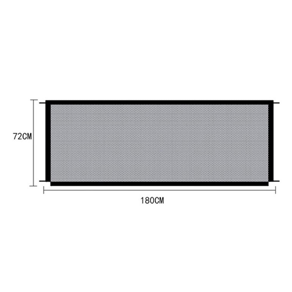 HOTBEST Magic Gate for Dogs， Pet Safety Gate， Pet Enclosure Portable Mesh Folding Safety Fence Pet Isolation Net Dog Gate for Indoor Hall Doorway Wide Tall