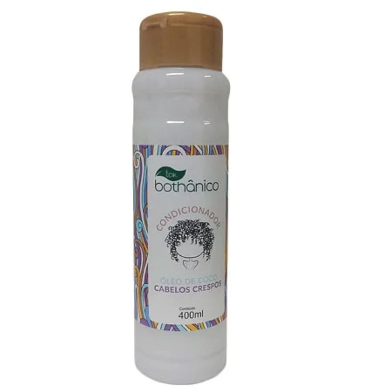 Condicionador Oleo de Coco Cabelos Crespo Tok Bothanico 400ml