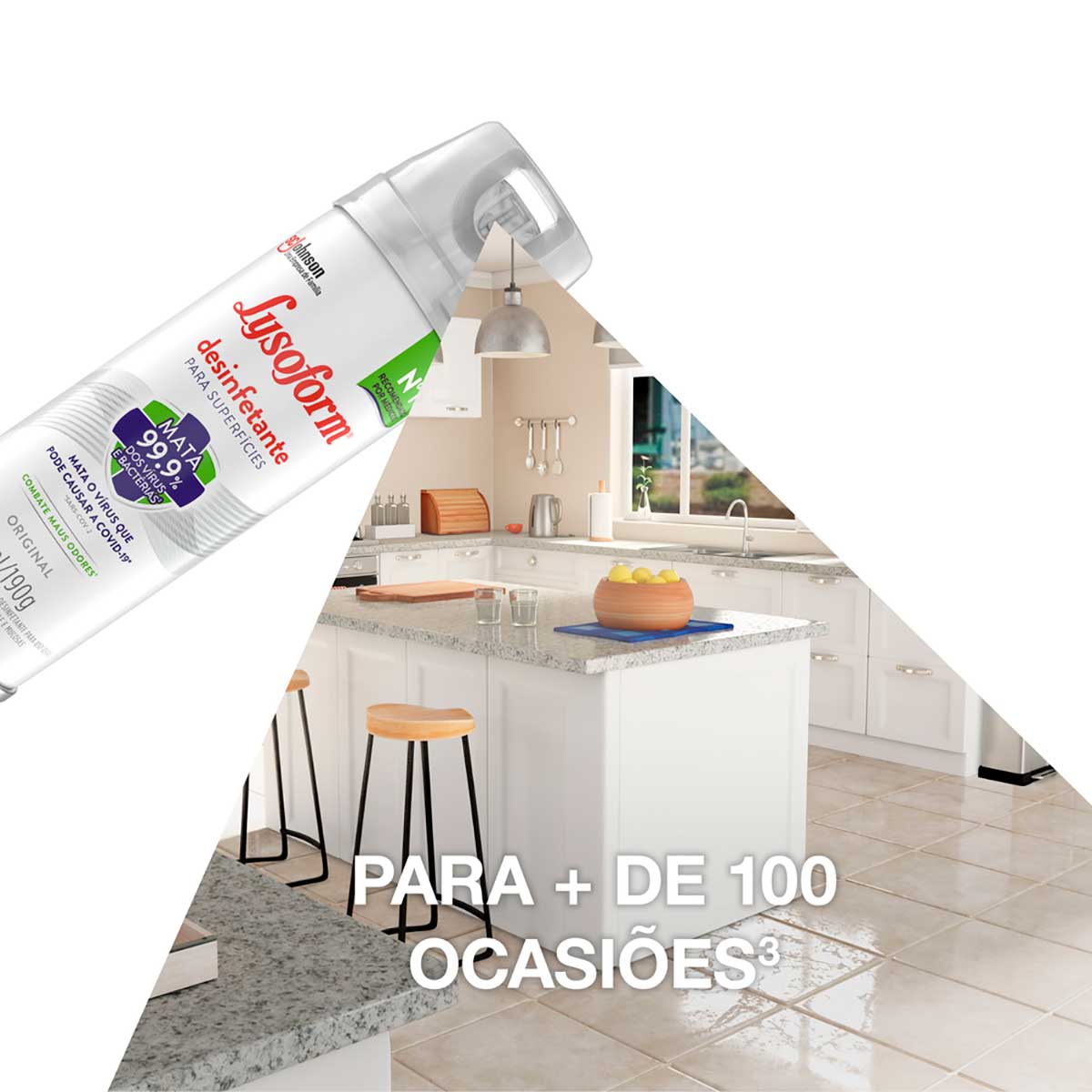 Desinfetante Aerossol Lysoform Original 360ml