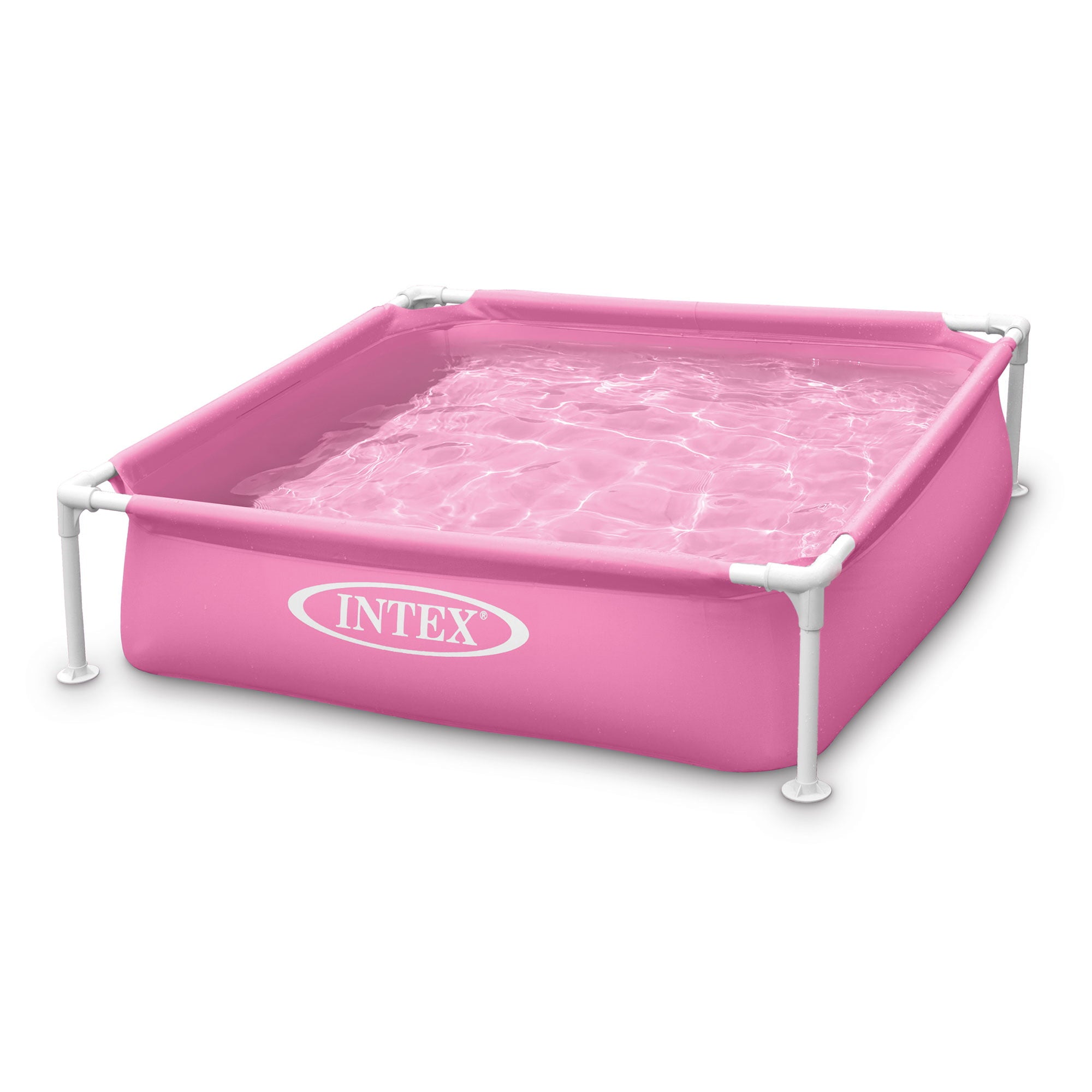 Intex Mini Framed Beginner Outdoor Kiddie Swimming Pool， Color Varies， Inflatable and Kiddie Pools， Square