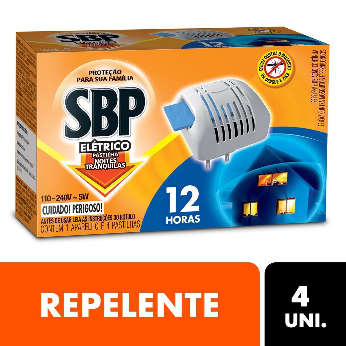 Repelente Eletrico Pastilha SBP 12 horas