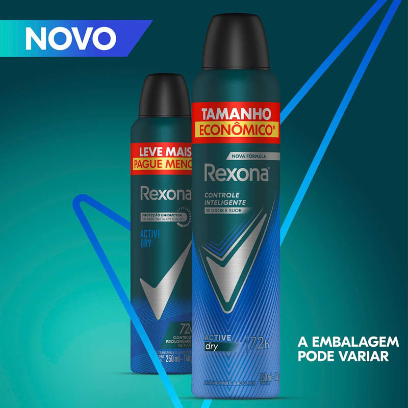 Antitranspirante Aerosol Rexona Men Active Dry 250ml