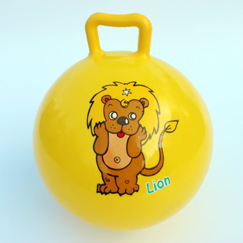 4pcs Bouncing Ball Inflatable Exercise Ball Jumping Ball Fitness Balance Jumping Toy for Kindergarten Children (Random Color)