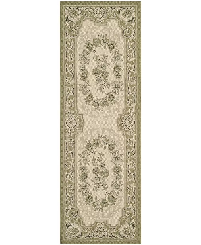 Safavieh Courtyard Cream and Green 2'3