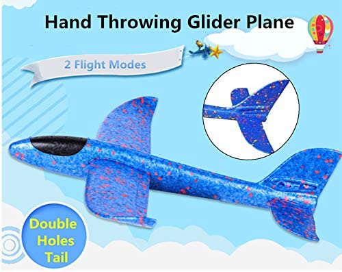 2 Pack Glider Plane Toys， 17.5