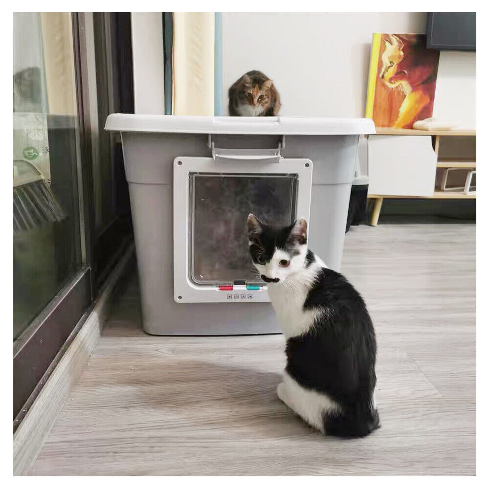 Medium Cat Flap Door with 4 Way Lock 8.26