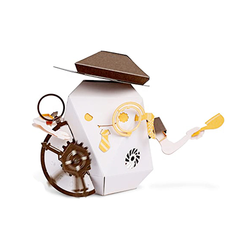 ROBOTRY Moving Paper Robots Making Kit， Arr | Spur Gear - Learn Very Basic 5 Robot Mechanisms