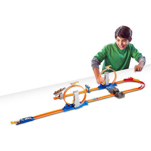 Hot Wheels Track Builder Total Turbo Takeover Track Set， Toy for Kids