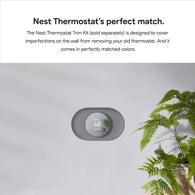 Google Nest Smart Thermostat for Home in Charcoal
