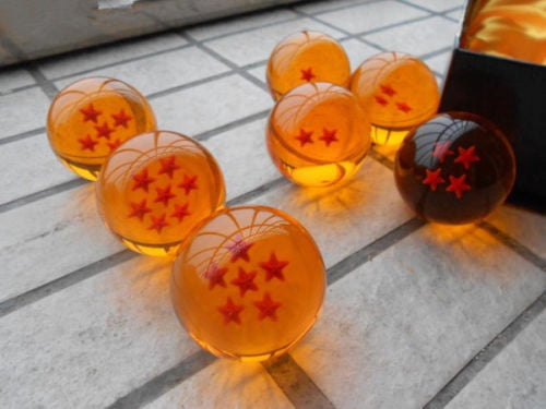 Dragon Ball Z Crystal Dragon Balls 7 Stars 7pcs Anime 3.5cm Dragon Balls