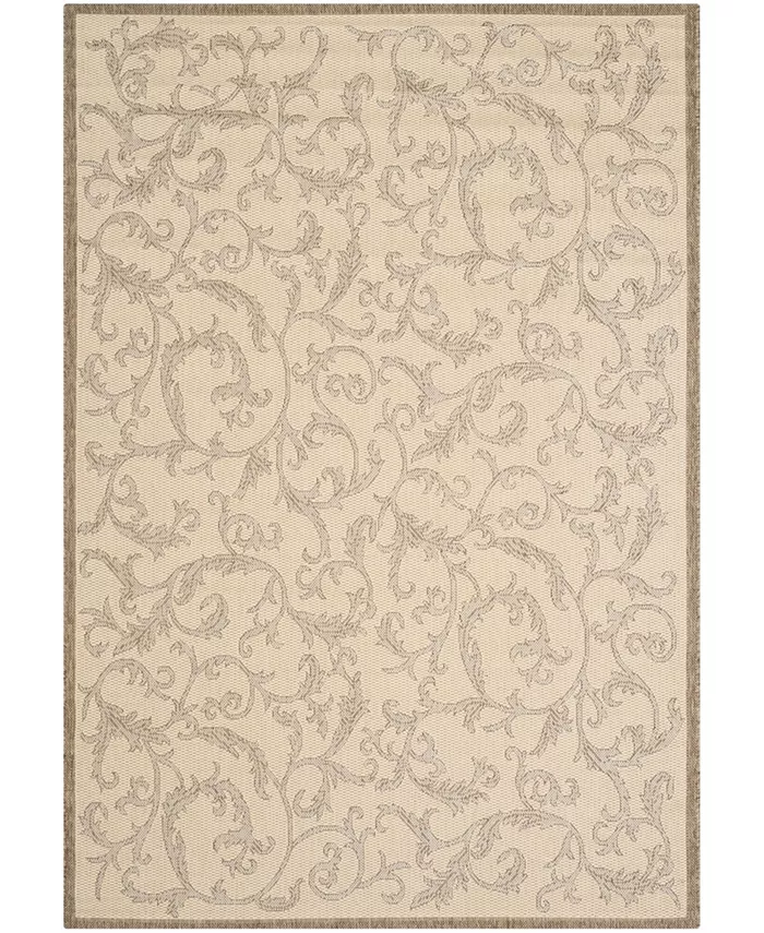 Safavieh Courtyard Natural and Brown 6'7