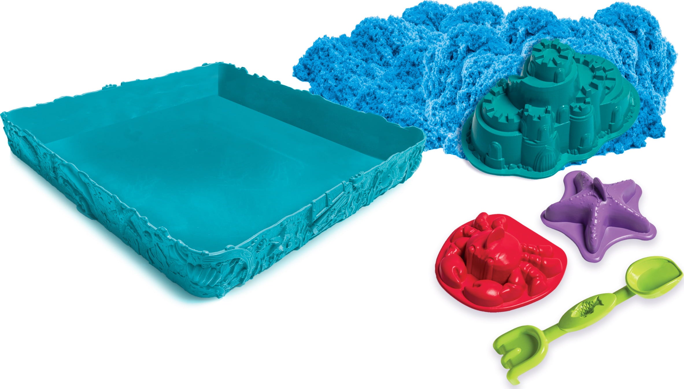 Kinetic Sand Sandcastle Set with 1lb of Kinetic Sand and Tools and Molds (Color May Vary)