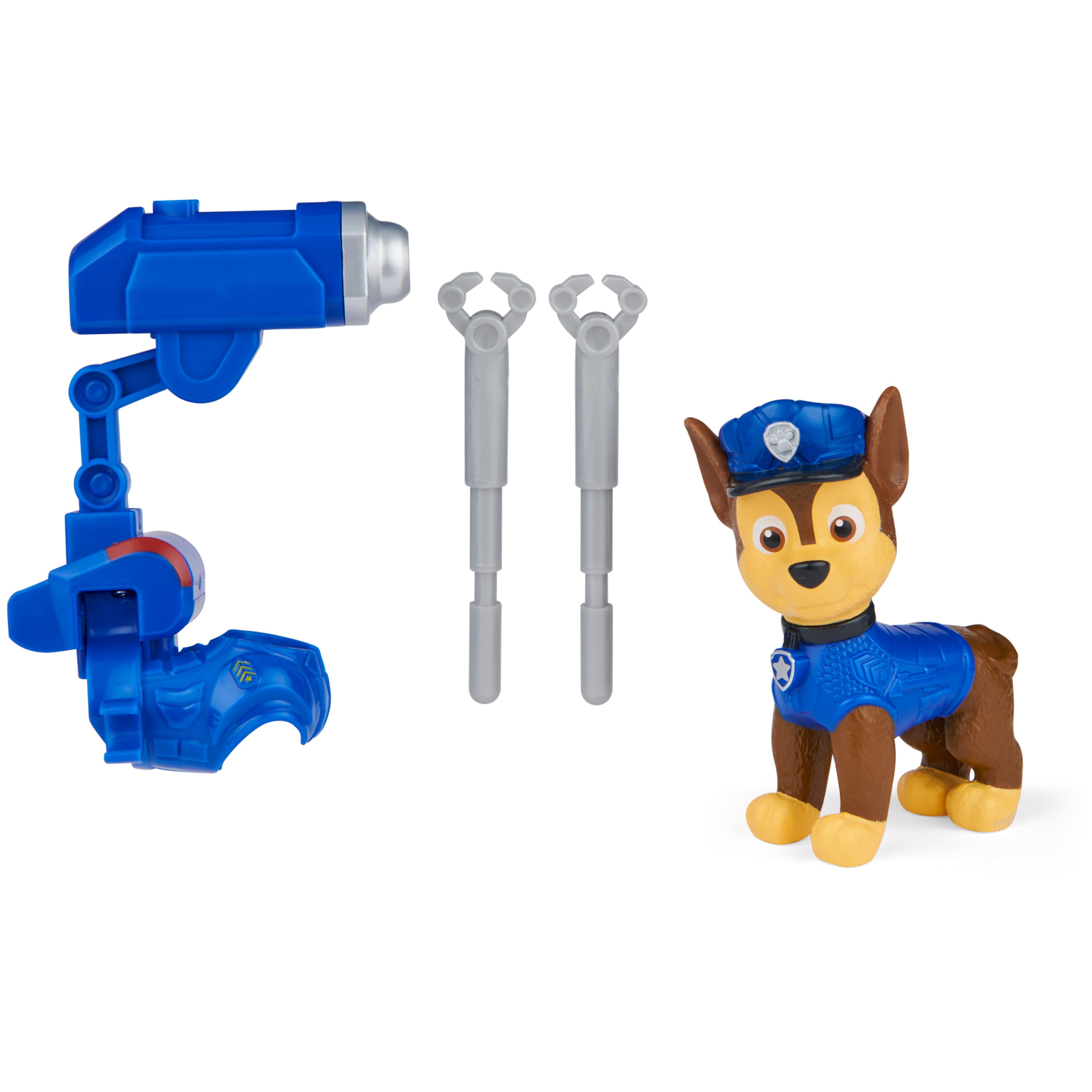 PAW Patrol， Chase Action Figure with Clip-on Backpack and Projectiles