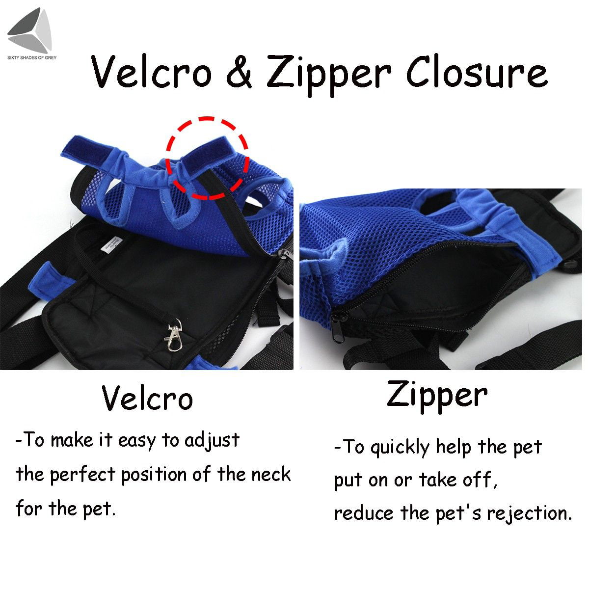 Sixtyshades Pet Dog Carrier Backpack Adjustable Puppy Travel Bag Legs Out (S， Pink)