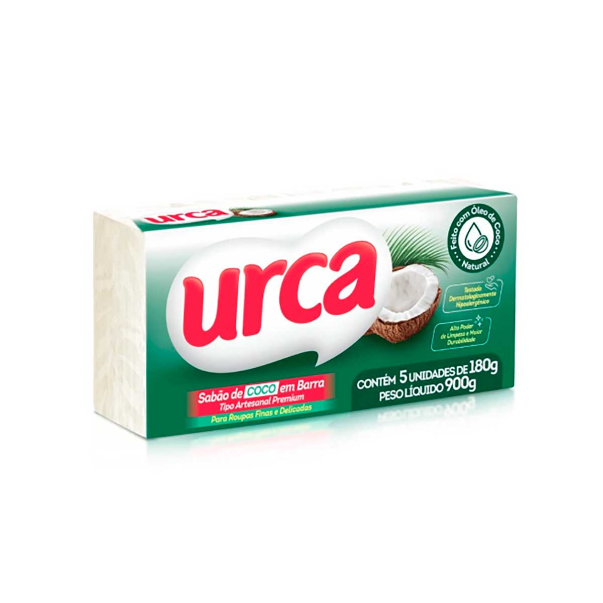 Sabao em Barra Urca Coco 5 Unidades 180g