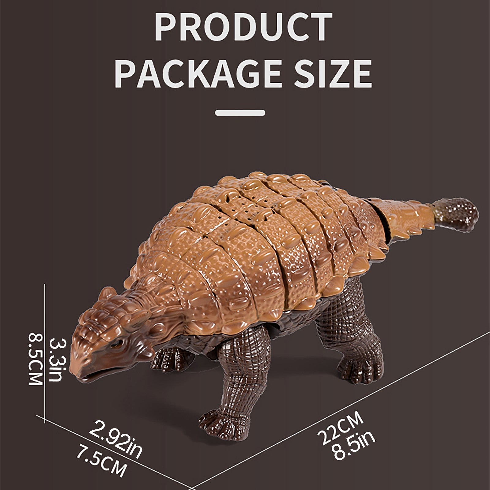 Dinosaur Remote Control Electric Simulation Ankylosaurus Back Toy For Children