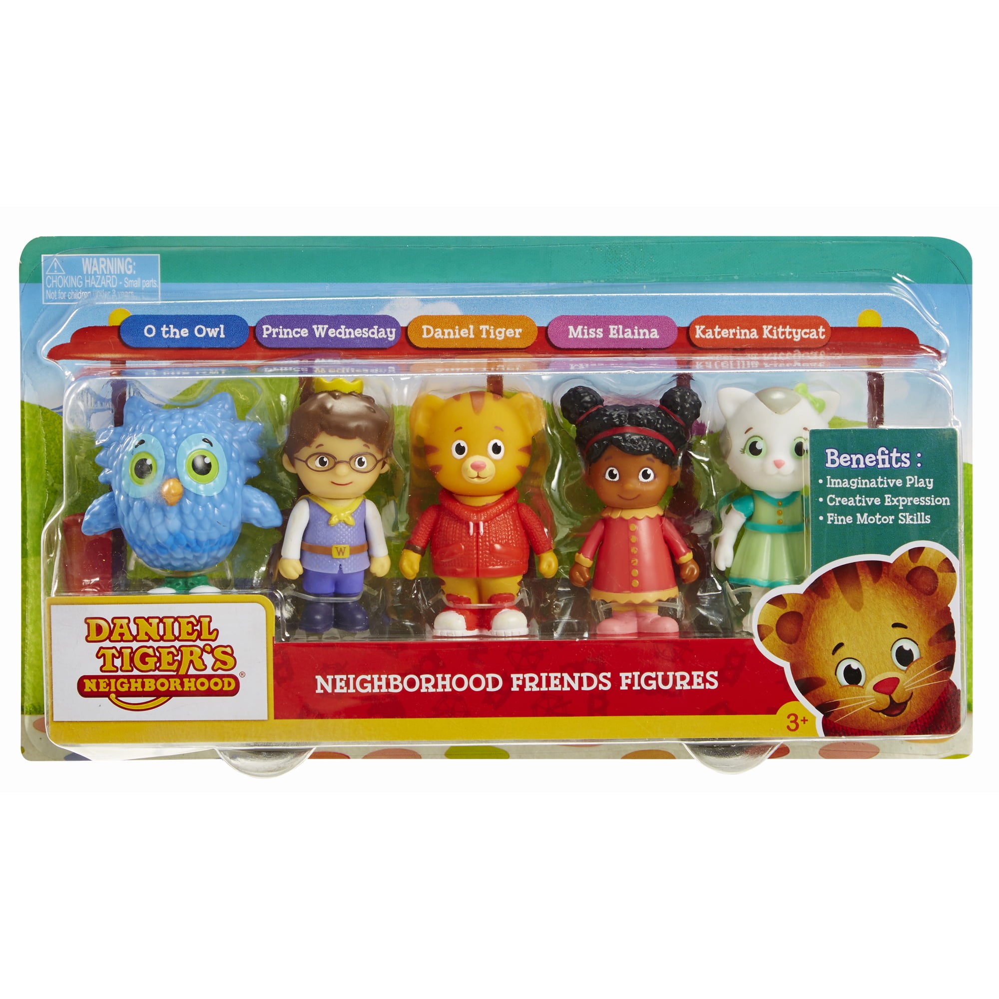 Daniel Tiger's Neighborhood Pacific Action Figure Set， 5 Pieces