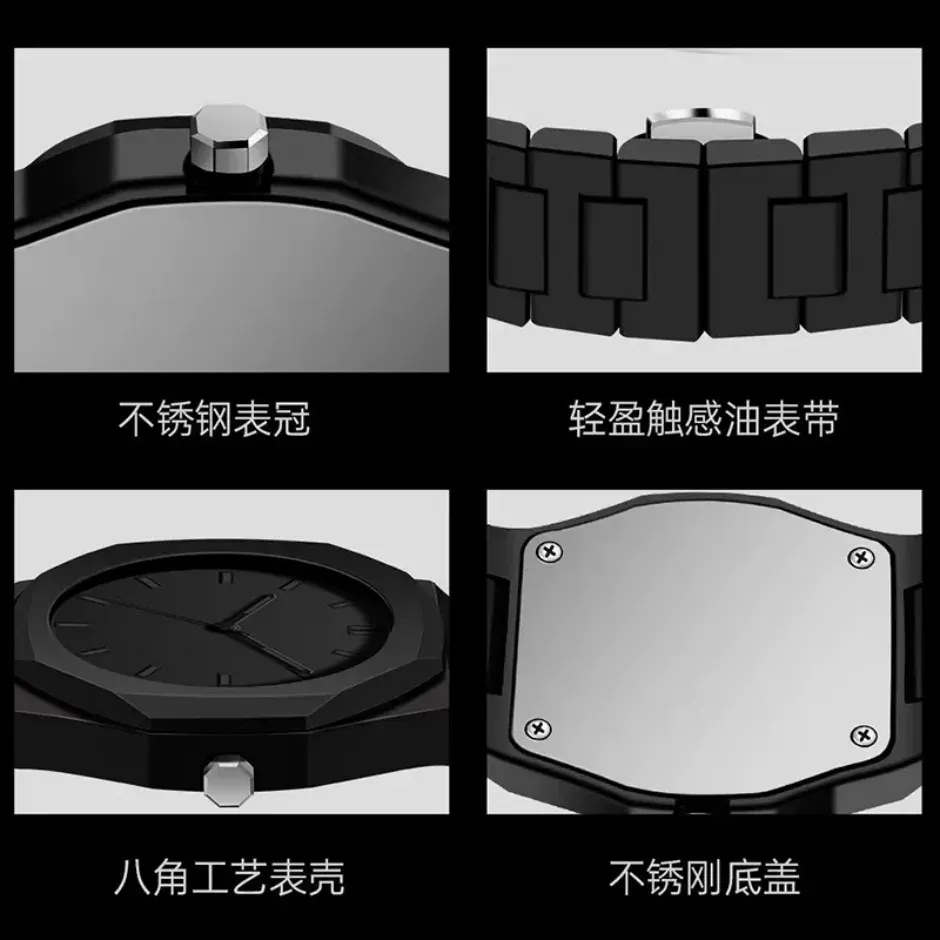 LIUYANGTIAN New Men's and Women's Watch Creative Simple Quartz Watch Silicone Band Fashionable Sports Wristwatch Clock Gift for man Ladies