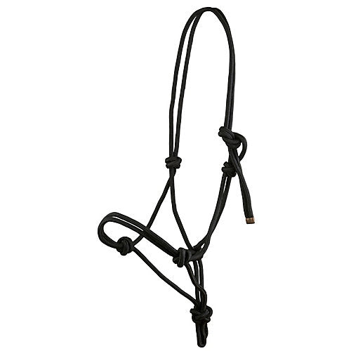 Gatsby Cowboy Rope Halter Horse Black