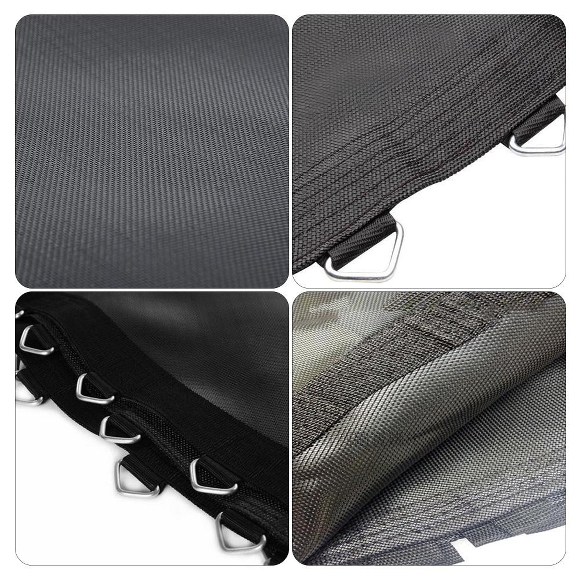 2023 Upgraded Trampoline for Kids Adults， Seizeen 12FT Trampoline W/Enclosure Net for Outdoor， New Curved Poles Trampoline with Thickened Spring Pad Max 570LBS， Heavy-Duty Trampoline Strong Rebound