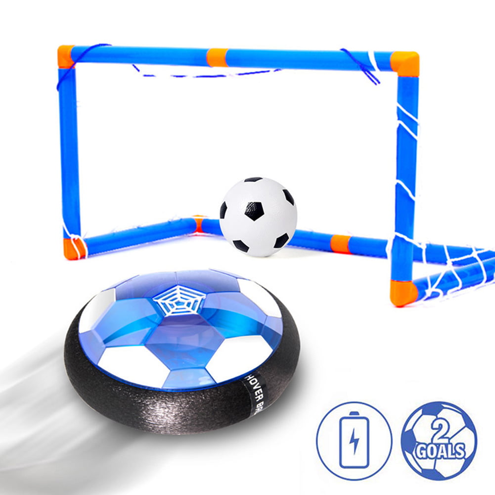 Kids Toys Hover Soccer Ball Set Rechargeable with LED Light Goal for Indoor Playing