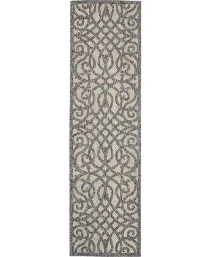 Nourison Cozumel CZM04 Cream and Gray 2'2