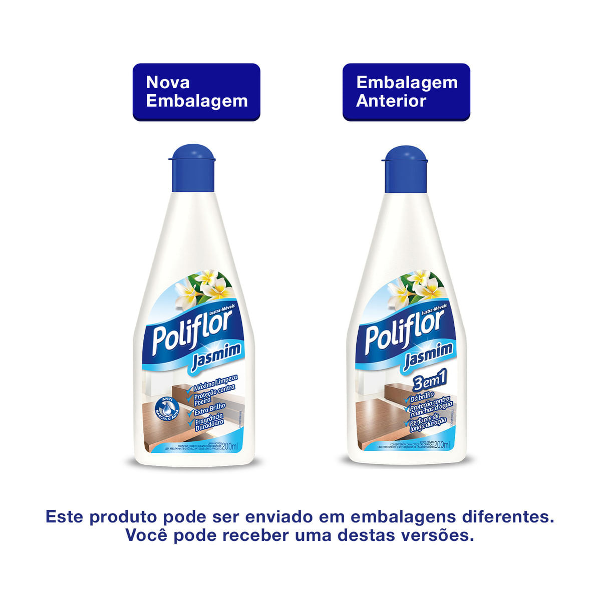 Lustra Moveis Poliflor Jasmim 200ml