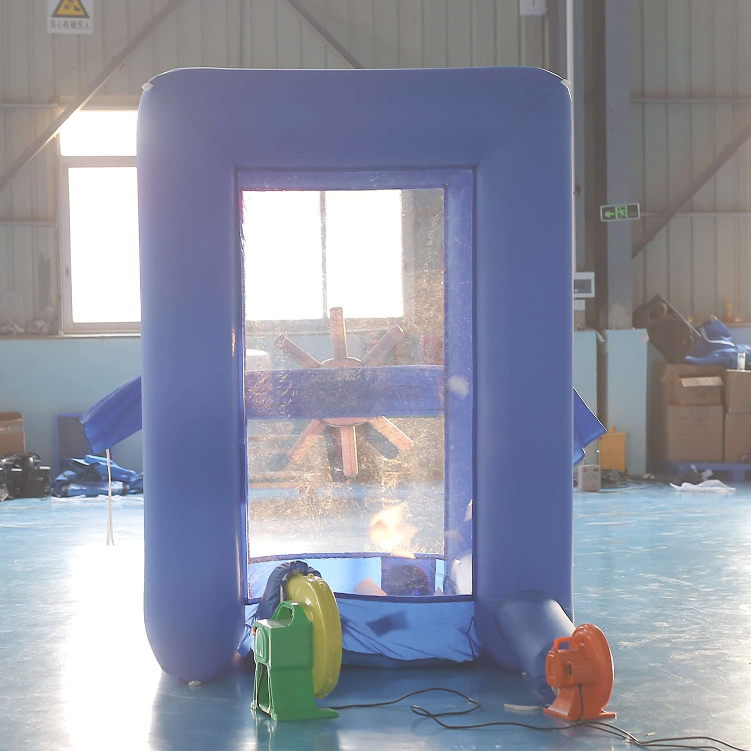 SAYOK Inflatable Cash Cube Booth Inflatable Money Grab Machine for Business Advertising Event Promotion(NO BLOWERS Include)