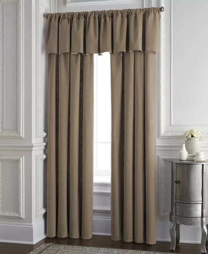 Colcha Linens Cambric Walnut Tailored Valance