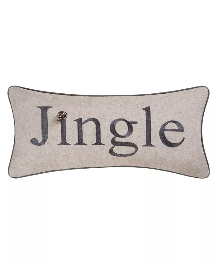 CandF Home Jingle Embroidered Pillow