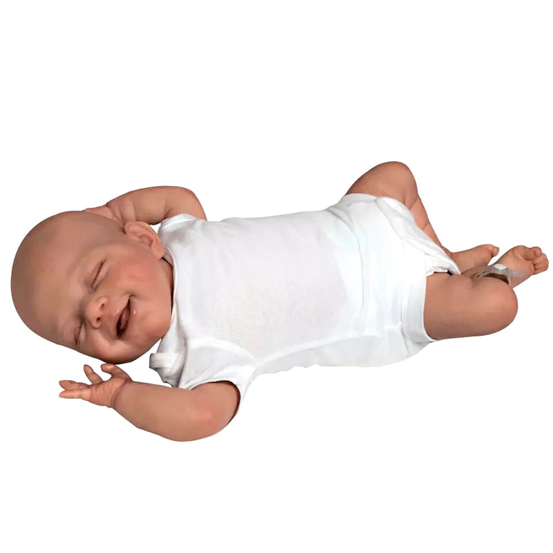 48cm Reborn Baby Dolls Boys Full Body Silicone Real Life Toddler Baby Dolls Sleeping Boys Pacifier