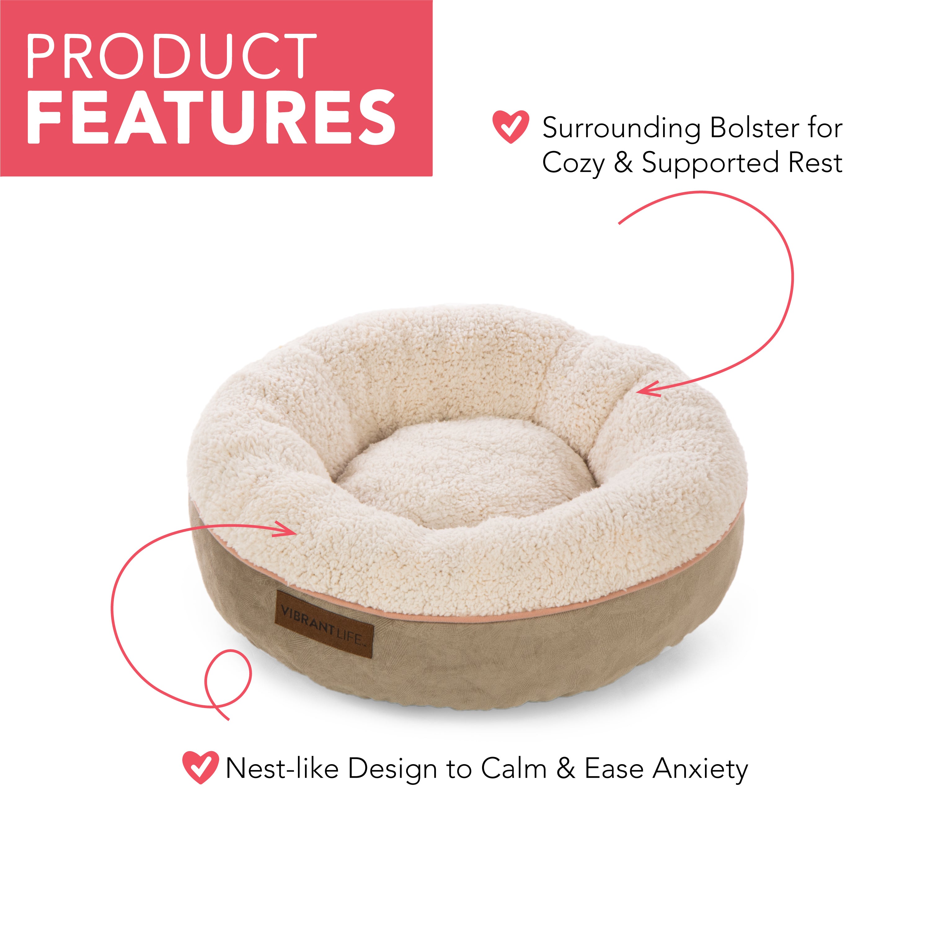 Vibrant Life Sweet Sleeper Pet Bed Mattress Edition， Small， 22