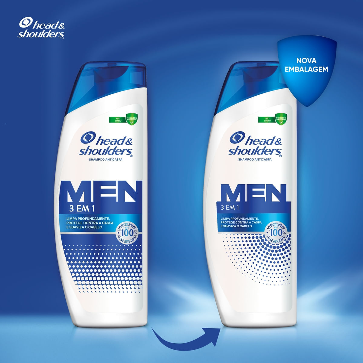 Shampoo Anticaspa Head & Shoulders 3 em 1 200ml