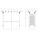 Vita 88" x 32" x 86.5" Fairfield Grande Vinyl Arbor, White, VA84231