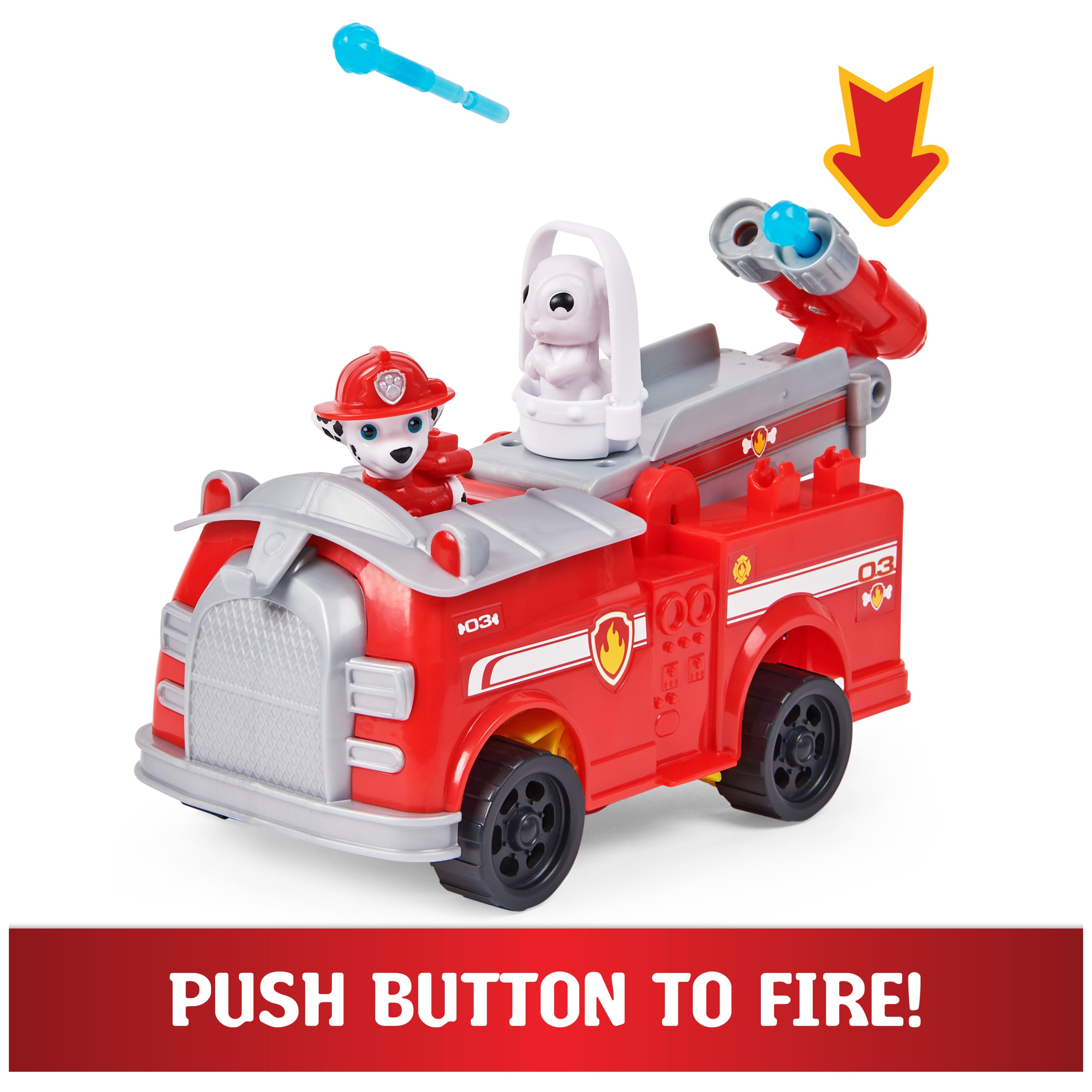 PAW Patrol: Rise and Rescue Transforming Vehicle with Marshall Figure， For Ages 3 and up