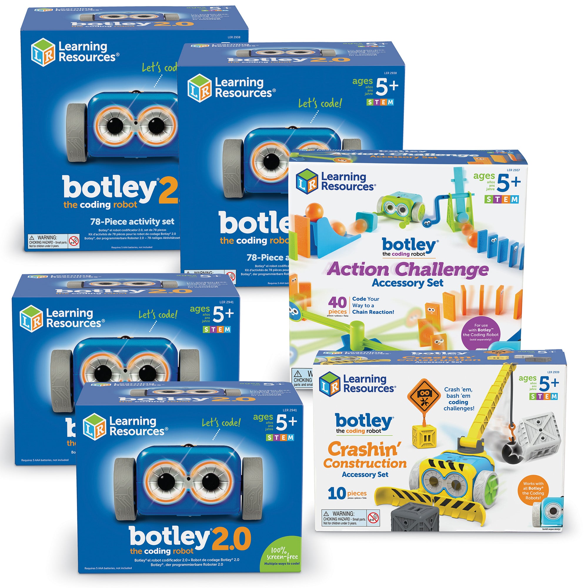 Learning Resources Botley 2.0 the Coding Robot， STEM Toys for Kids， Screen-Free Coding Activities