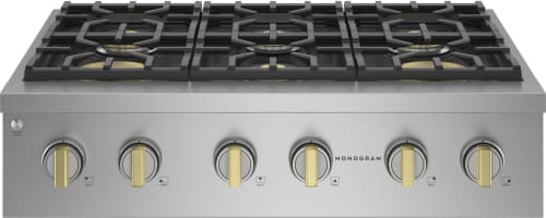 Monogram ZGU366NTSS 36quot Professional Gas Rangetop with 6 Burners