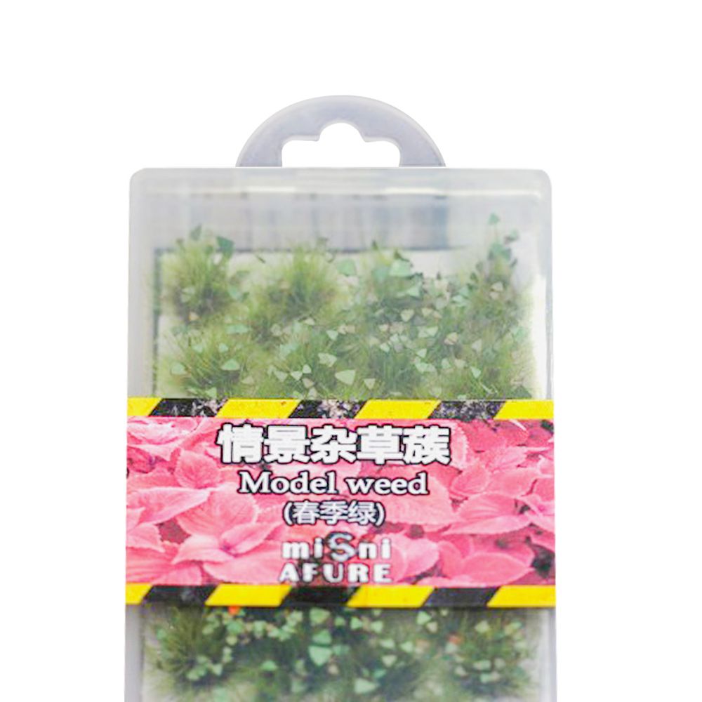 Miniatures Handmade Bush Scale Train Landscape Scene Simulated Building Grass Mate Doll Grass Model Simulation Model Grass Tuft TYPE F