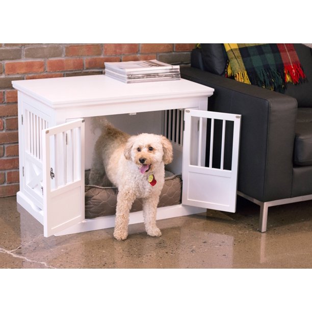 ZXMYY Three-person Door Dog Box， white， medium， 30.63 
