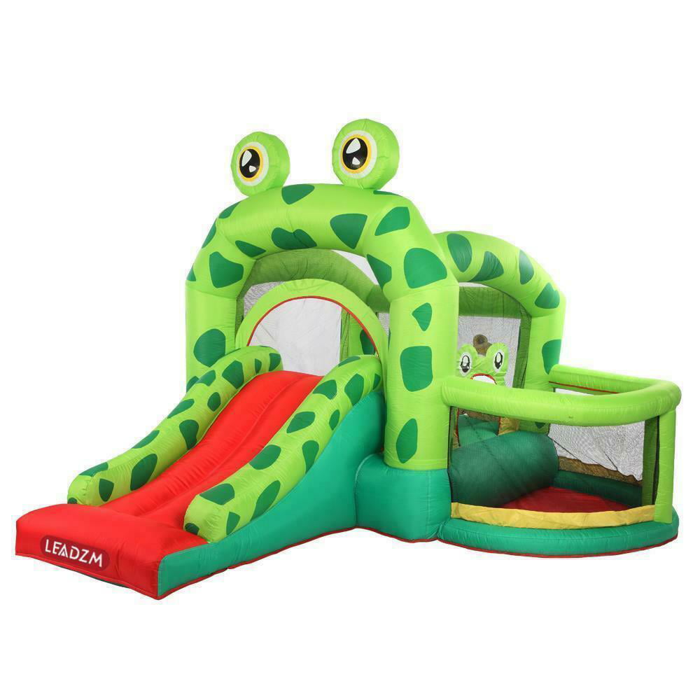 Bounce House Kids Moonwalk Jump Frog Castle Slide